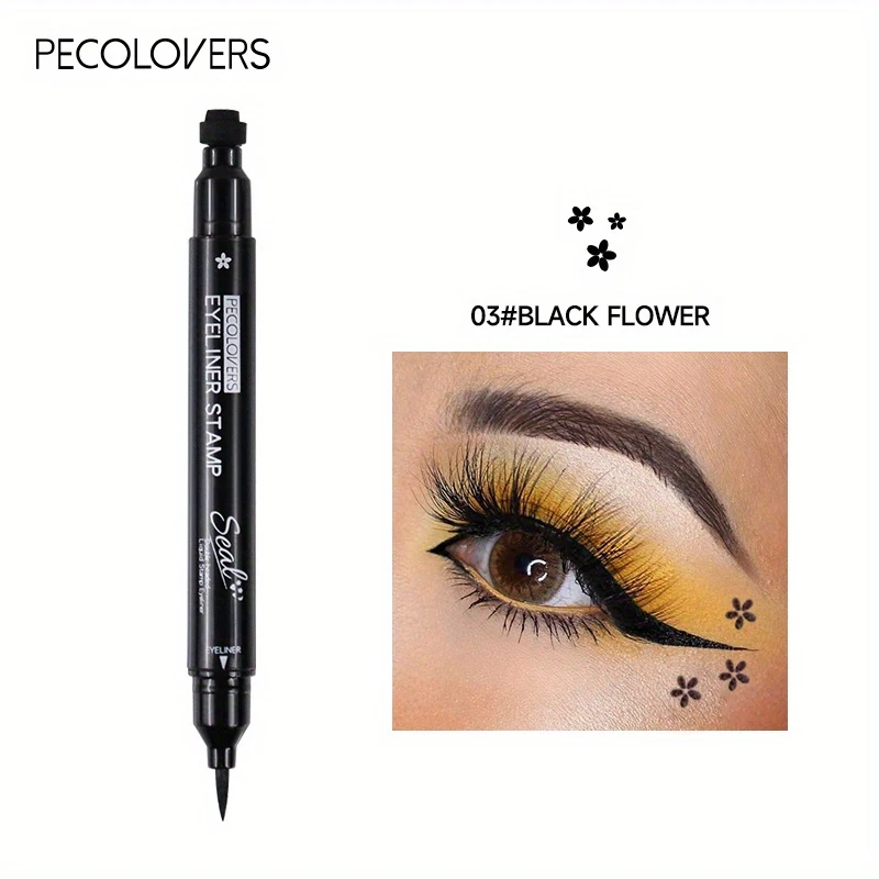 waterproof long lasting liquid eyeliner pencil smudge proof with moon stamp for precise winged liner everyday party makeup ideal for sensitive eyes sensitive eye makeup safe makeup creative application tools smooth application tool details 9