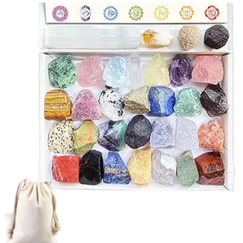 2.2 Lb Large Natural Stone & Box Suitable For Aquarium Decor, Mineral Display, Diy Crafts - Multicolor With Natural For Home Decor, Jewelry Making, Garden Display - Father's/ Gift