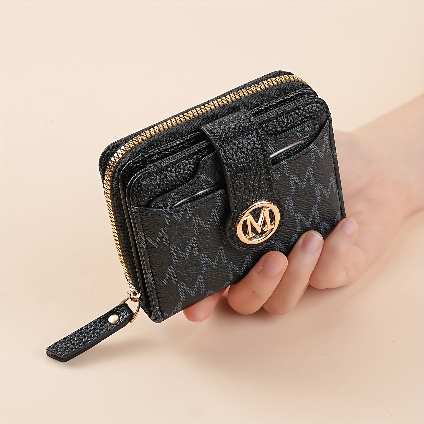 TEMU Minimalist Women's Wallet, Featuring A Snap Closure Wallet With Multiple Cards And Cash Pockets, Suitable For Daily And Special Occasions