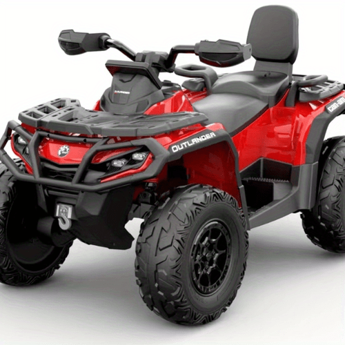 roromall 2 seater ride on for 24v electric toy car with seat eve wheels led lights 2wd 4wd battery powered 4 wheeler for boys and girls red and vehicle modern durable construction car toy