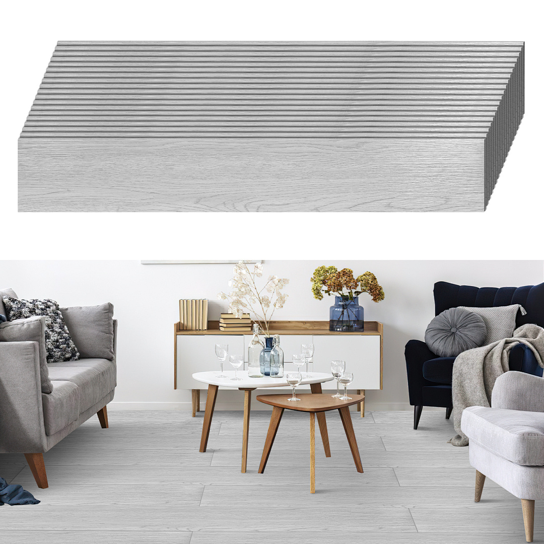 18pcs Self-adhesive Peel And Stick Vinyl Plank Suitable For Diy Installation, Cuttable Oak Wood Grain Floor Tiles With Pvc Material, Suitable, Bathroom,, Hallway, Repair & Low Maintenance