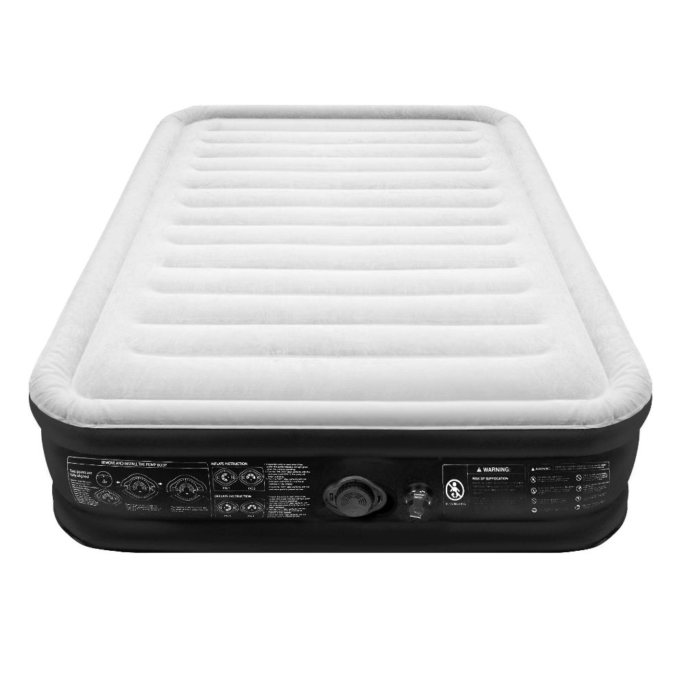 Self-inflating Camping Air Mattress With Electric Air Pump And Storage Bag. Suitable For Outdoor Activities And Home Use. Dimensions: 187x90x46cm/195x152x46cm
