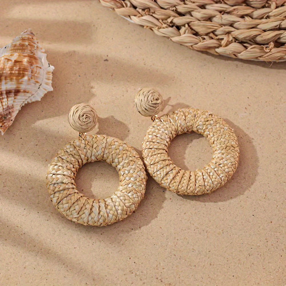 Paire De Boucles D'Oreilles - Neuf Sans Emballage, Style Simple