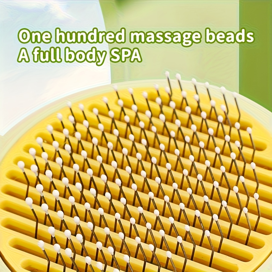 1pc Customizable Name Cat Bathing And Massage Brush - Self-Cleaning Pet Grooming Comb for Shedding, Pink And Green, Soft PP Material, Gentle on Cats, Ideal for Bathing And Hair Removal, Cat Grooming, Perfect Gift Choice