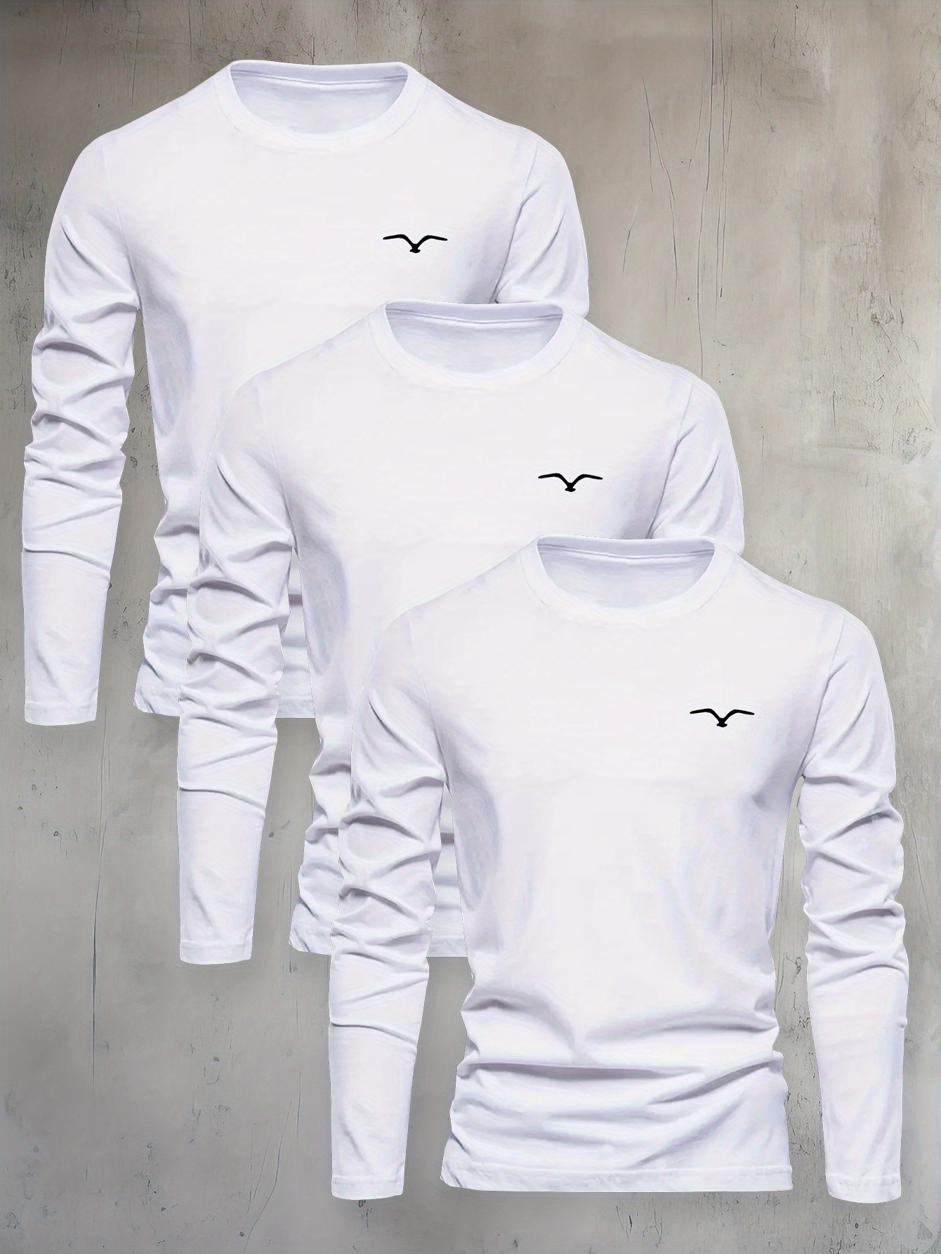 men clothing long sleeve t shirts sold on Temu Canada