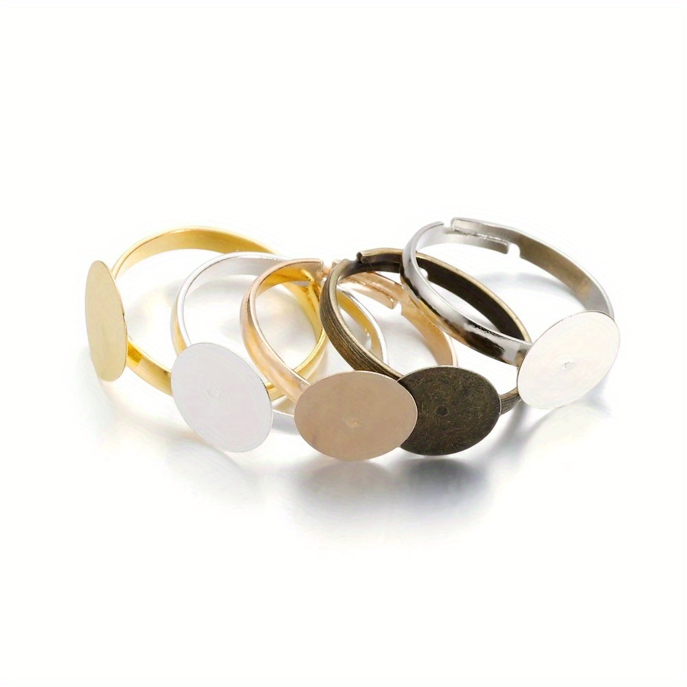 30pcs Round Disc Ring Holder Adjustable Ring Holder Supplies