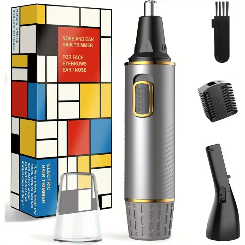 2 in 1 nose and ear hair trimmer professional suitable for wet and dry use with stainless steel blades Product details 0