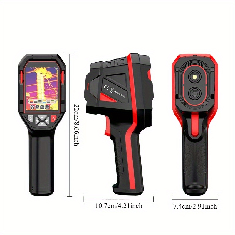artikel foto thabotest ht821a handheld warmtebeeldcamera, dual optische fusie, voor huisinspecties, hvac, elektrisch, lekdetectie en mechanisch onderhoud