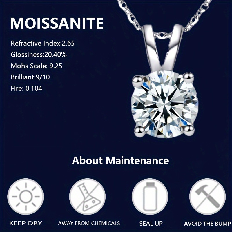 925 Silver Morganite Classic 4-Claw Necklace — Gift for Girls