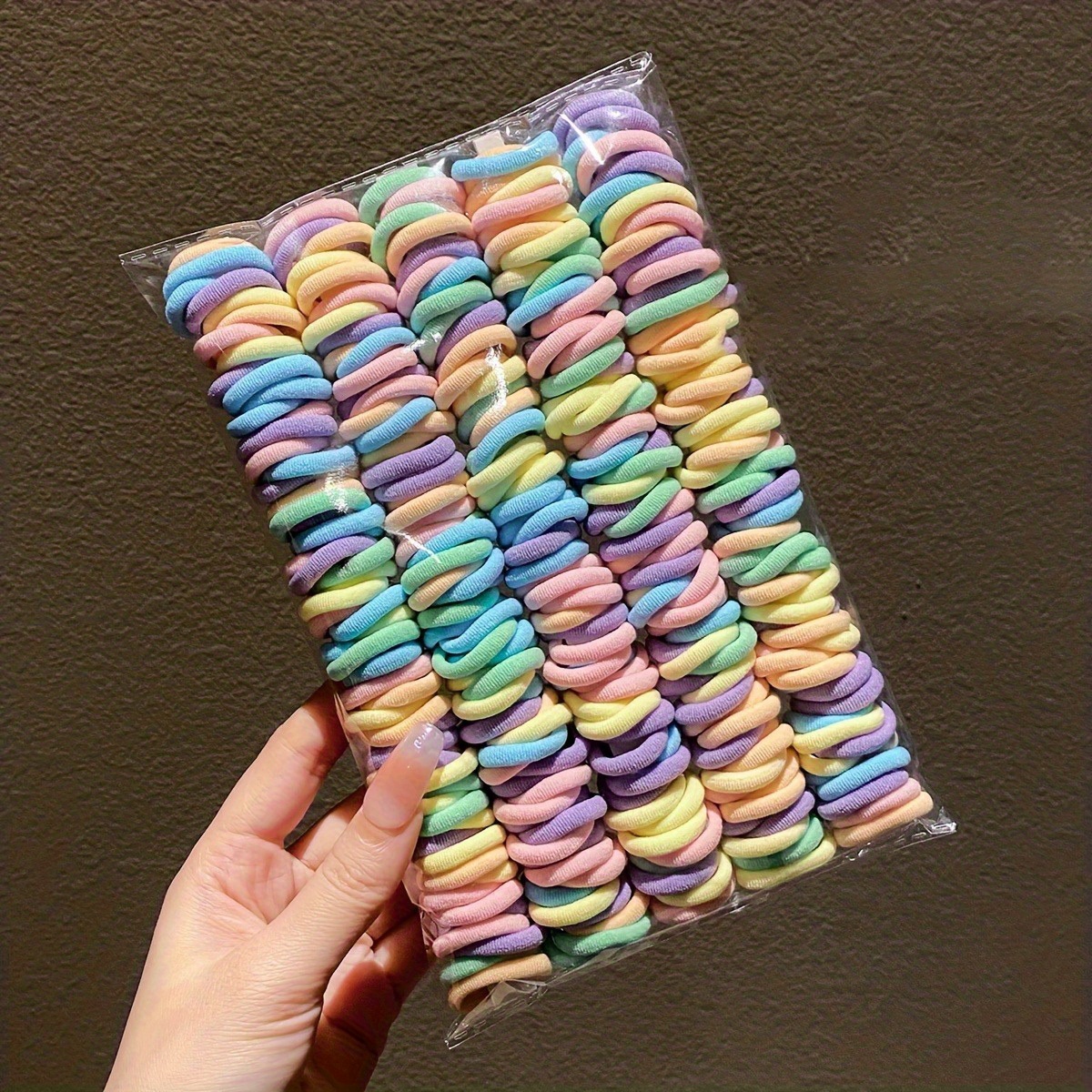 200pcs vibrant elastic hair ties for women durable colorful scrunchie set perfect gift idea with party holiday everyday styling accessories bohemian style trendy scrunchies soft fabric   scrunchies  
