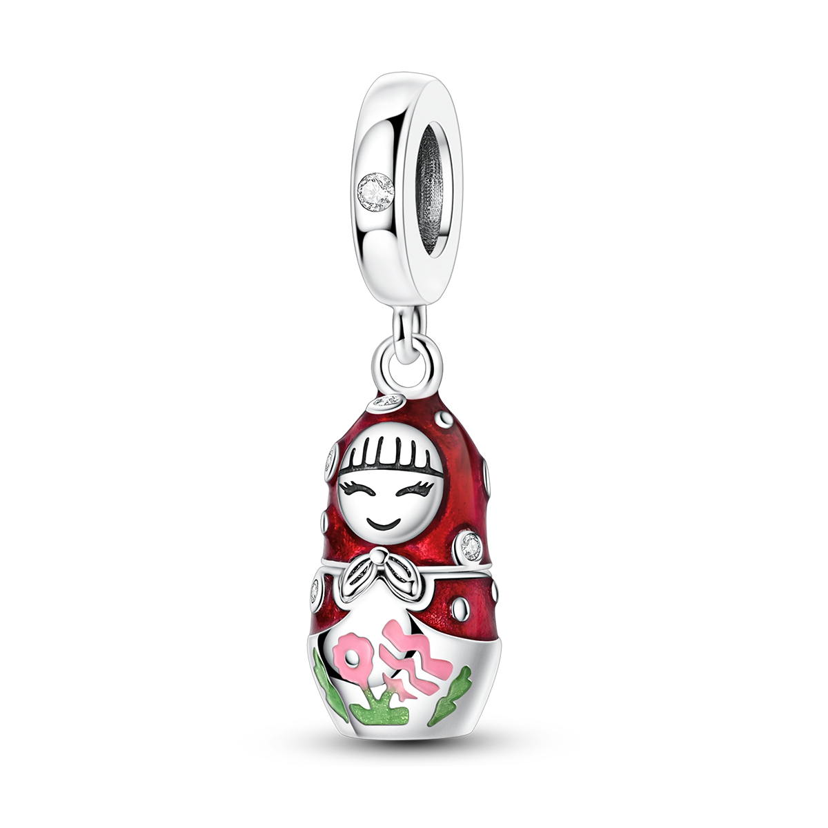 Polka Dot Charm Pendant Fits Original Bracelet Necklace, Style Jewelry Gift For Collectors