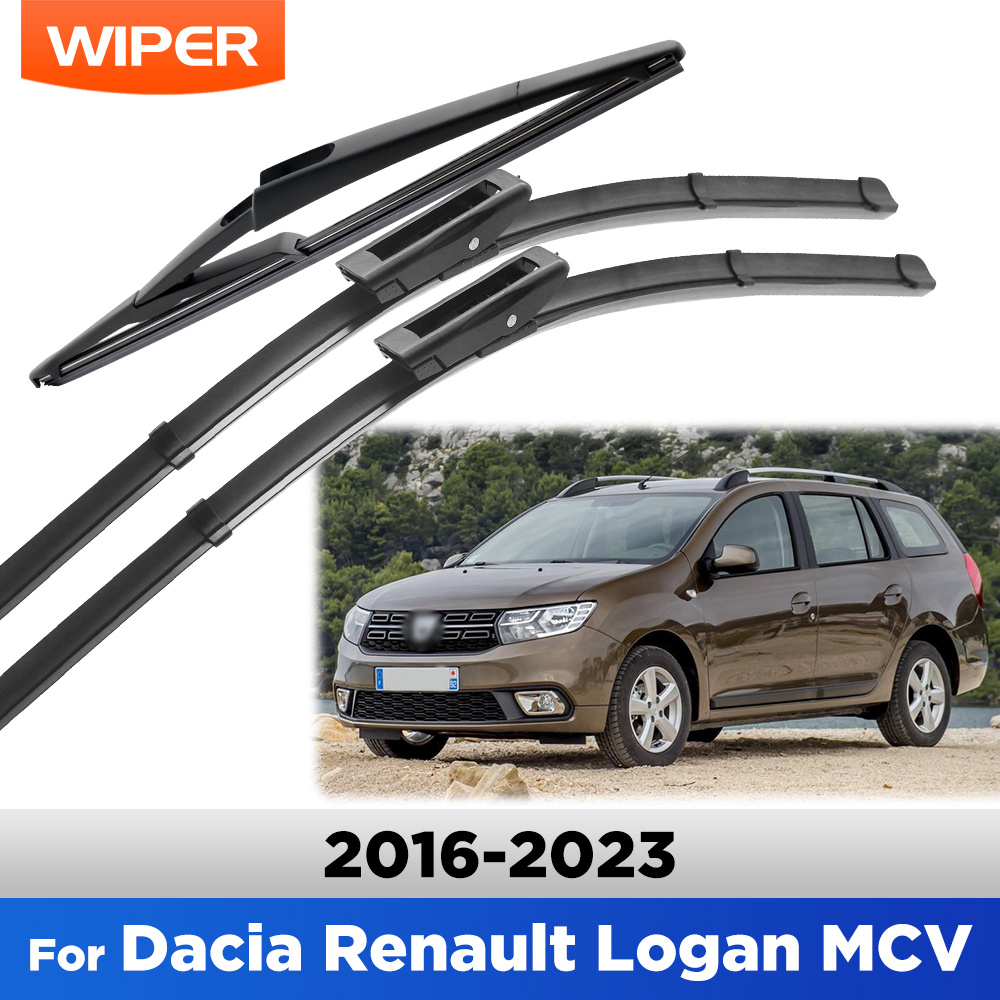 TEMU Set di spazzole tergicristallo anteriori e posteriori LHD per , RENAULT 2016-2023, spazzole per finestrino e parabrezza 22"+19"+12"