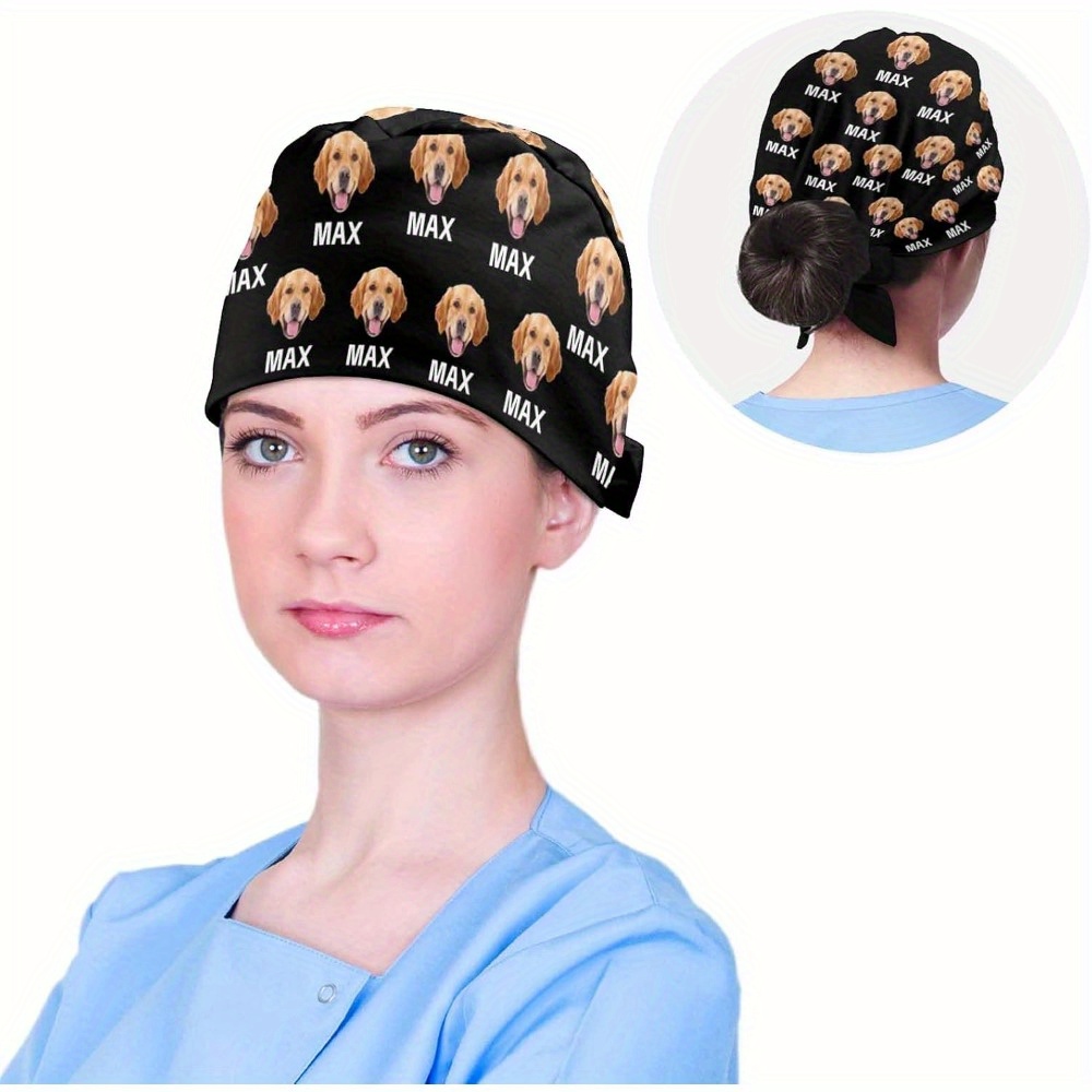 personalized scrub cap custom design black Temu Sweden