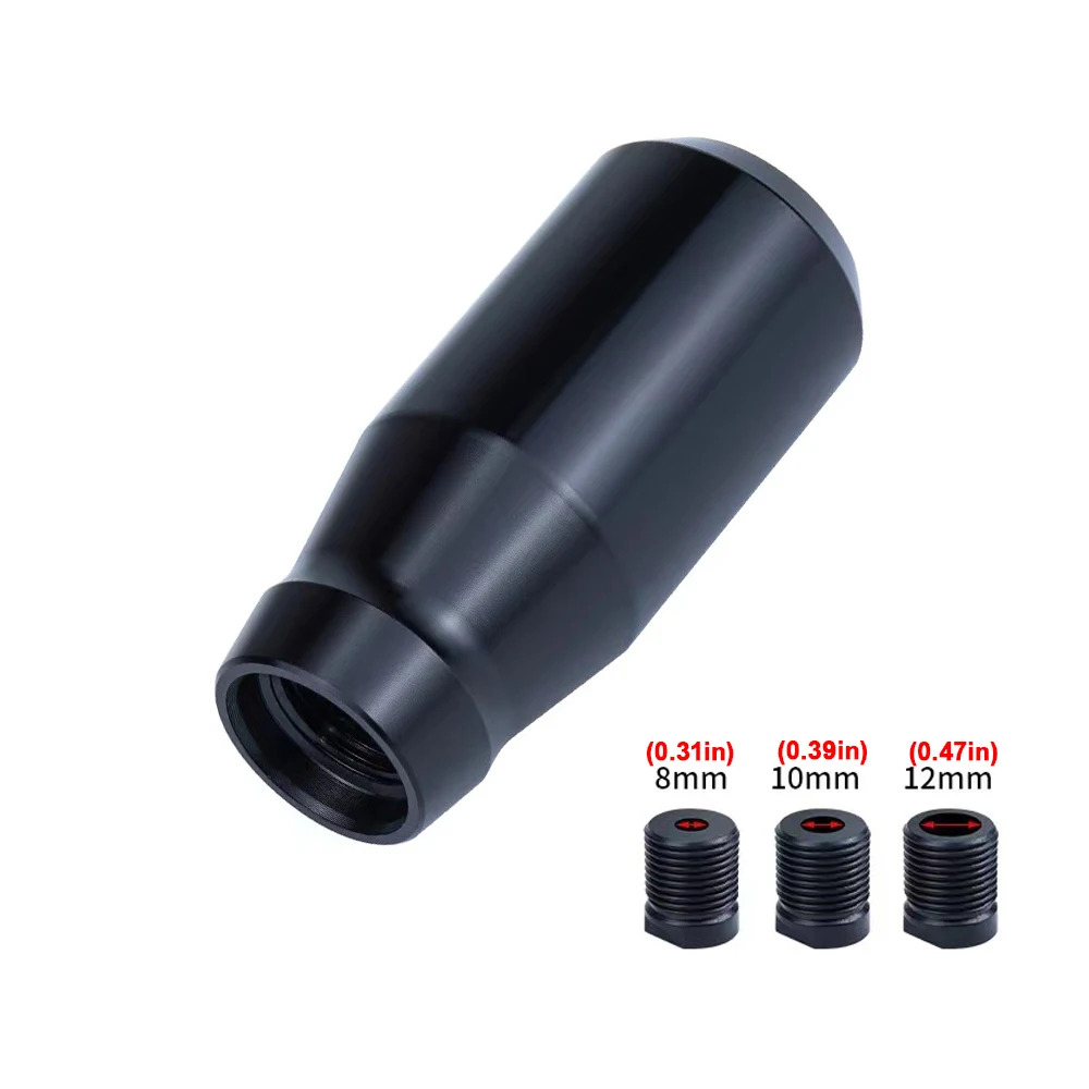 E-shop Schaltknauf 78mm Aluminiumlegierung Gewichtete Schaltknäufe Metall Schalthebelgriff Schaltknauf Adapter inklusive