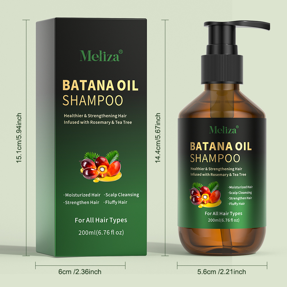 200ml Batana Oil & Rosemary Shampoo - Premium Hair Care, Deep Cleansing for Men and Women with Thinning Hair with Rosemary, Tea Tree, and Mint for Refreshing Oil Control, Volumizing, Thickening, and Strengthening