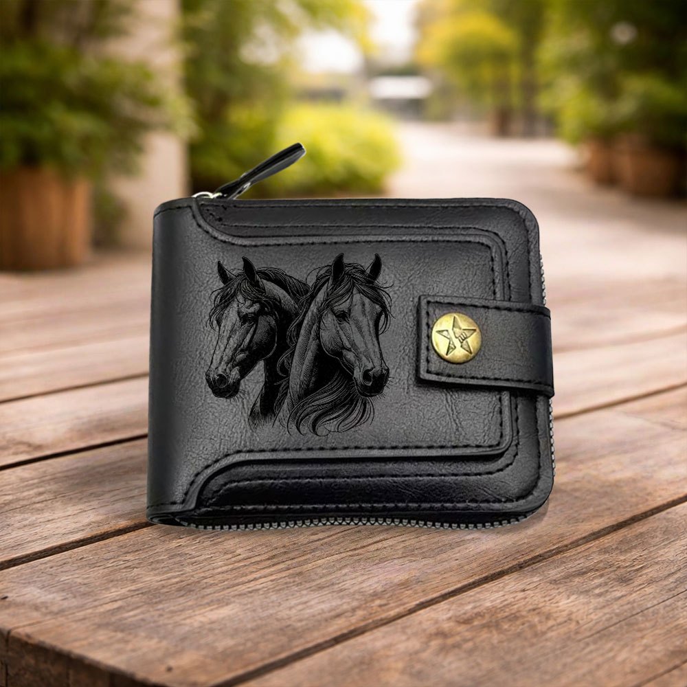 TEMU New Elegant Large Capacity Durable Retro Coin Purse With Multi-card Slots And Zipper Closure, Suitable For Cash, Keys, Id Card, License, Daily