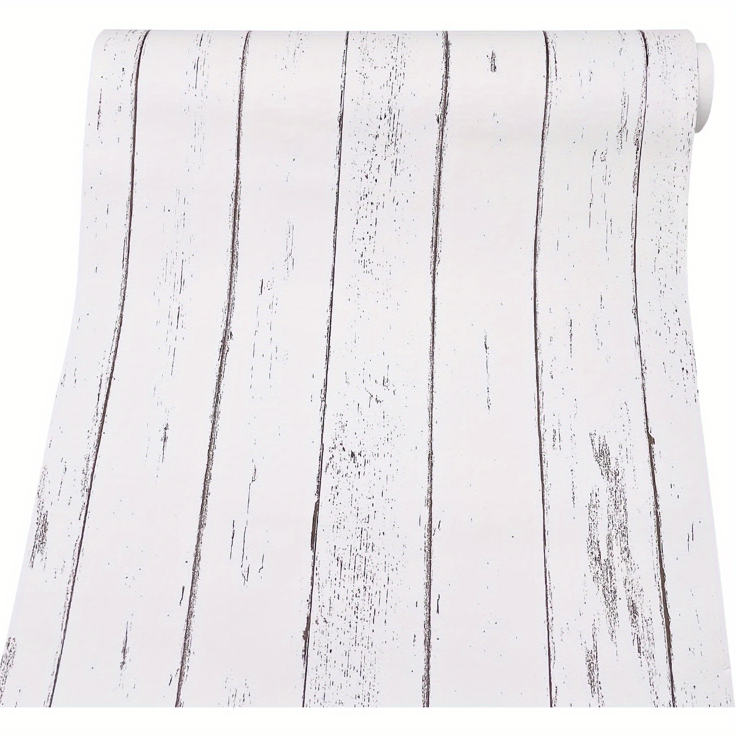 1 Roll Wood Wallpaper Peel And Stick Wallpaper Black And White Wood Grain Wall Paper Self-adhesive Shiplap Contact Paper Removable Vintage Wood Panel For Countertop Bedroom Kitchen