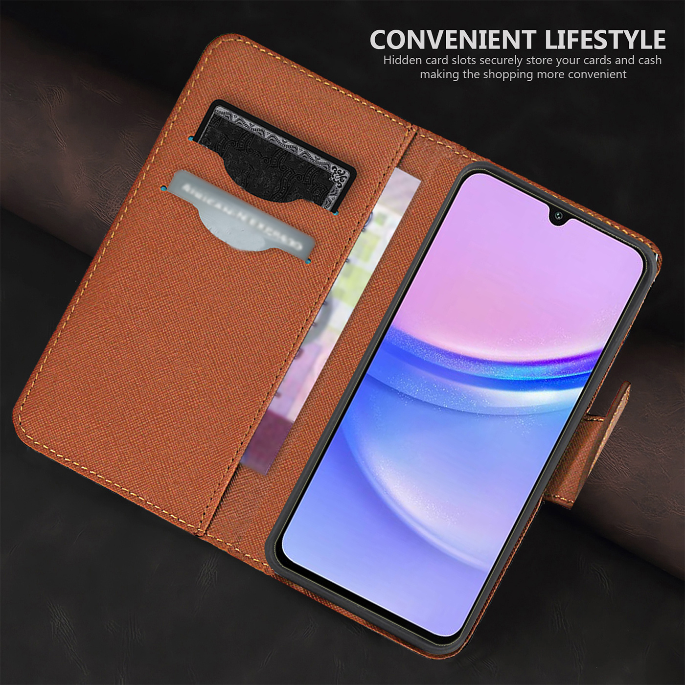 Custodia A Portafoglio In Pelle Per Realme 7, Con Slot Per Carte E Supporto Integrato – Cover Flip Magnetica