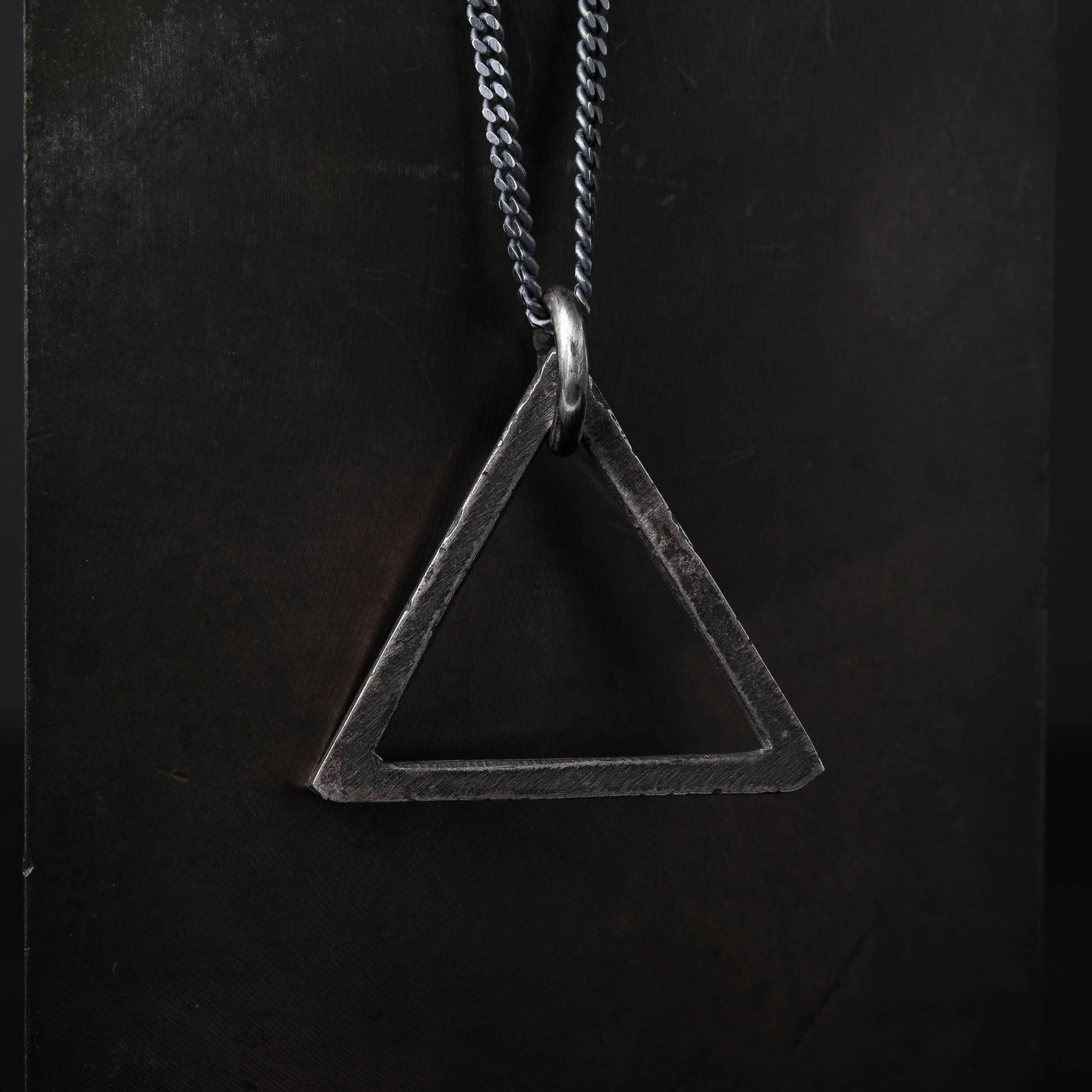 Men's Triangle Pendant Necklace for Everyday Wear
