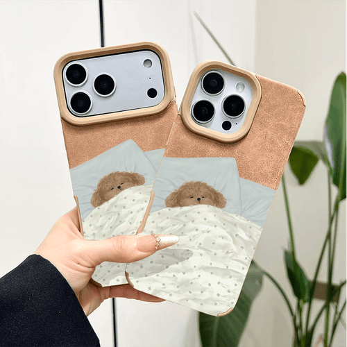 item picture phone case 2d flat cute cartoon puppy pattern phone case suitable for iphone pro 17 air 17 pro 15 14 13 12 11 pro max 14 pro max 12 pro 15 pro max anti fingerprint anti sweat high end and durable