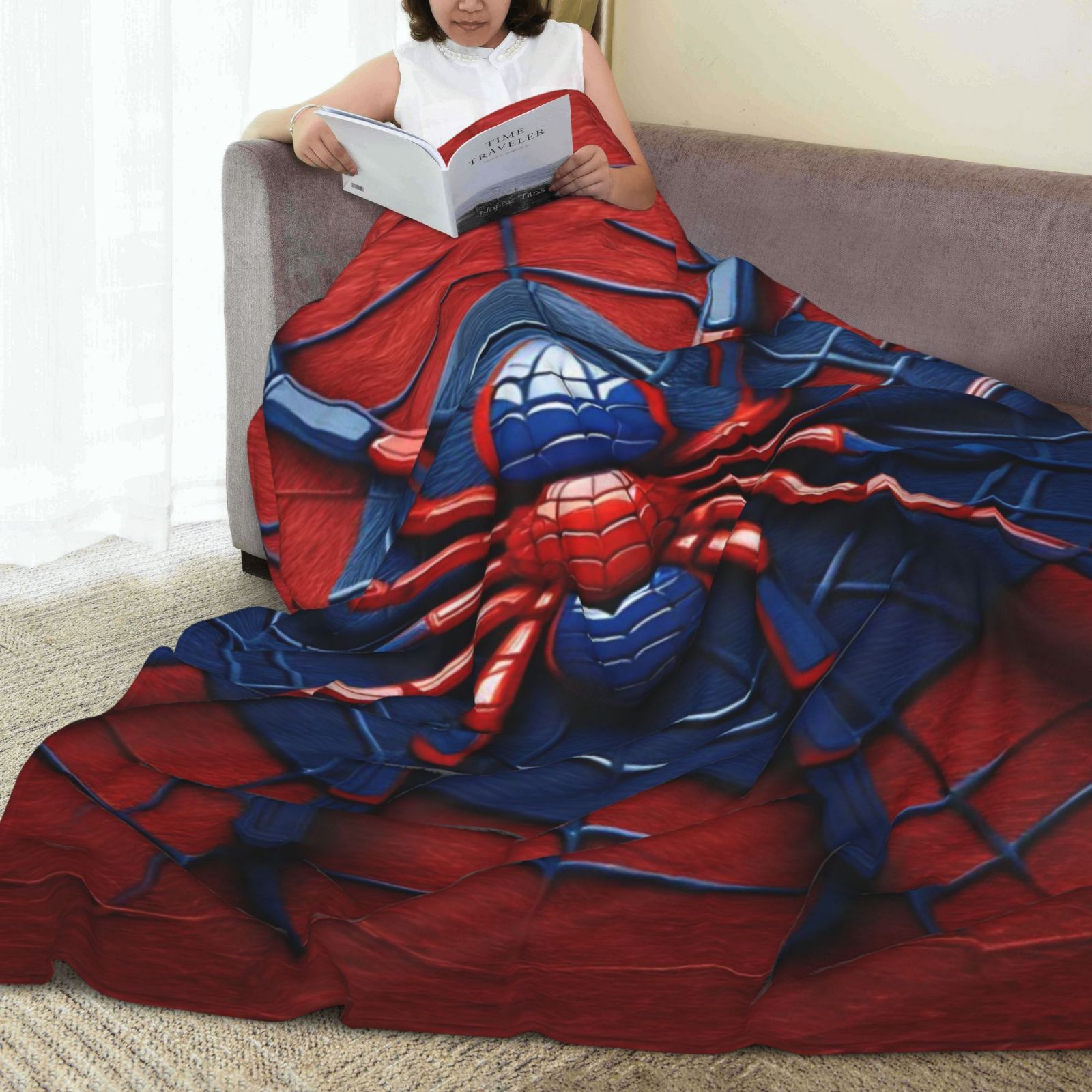 アウトドア寝具 used clothing/spider man knit blanket used clothing/spider man knit blanket 【公式通販】