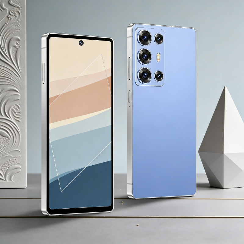Image of The 2026 Smartphone, With 6gb + 64gb Of Memory, A 6.8-inch Large Screen, 4g Network, Fingerprint/face Recognition Unlocking Function, And Built-. By Purchasing 1 Unit, You Will Accessories (data Cable