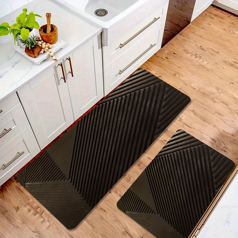 

Marble Pattern Waterproof Floor Mat - For Kitchen, Bathroom, Living Room, Bedroom & Outdoor , Machine Washable Polyester