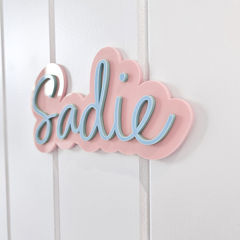 TEMU Name Bedroom Door Sign Nameplate - Wall-mounted Number Plate /initials, Suitable For Entrance,, Office, Address Plaque For Door Labeling