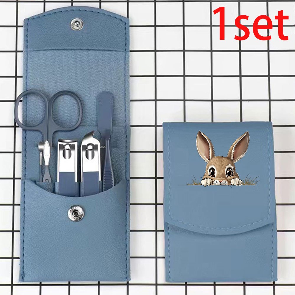 Portable 7pcs Stainless Steel Nail Clipper Set