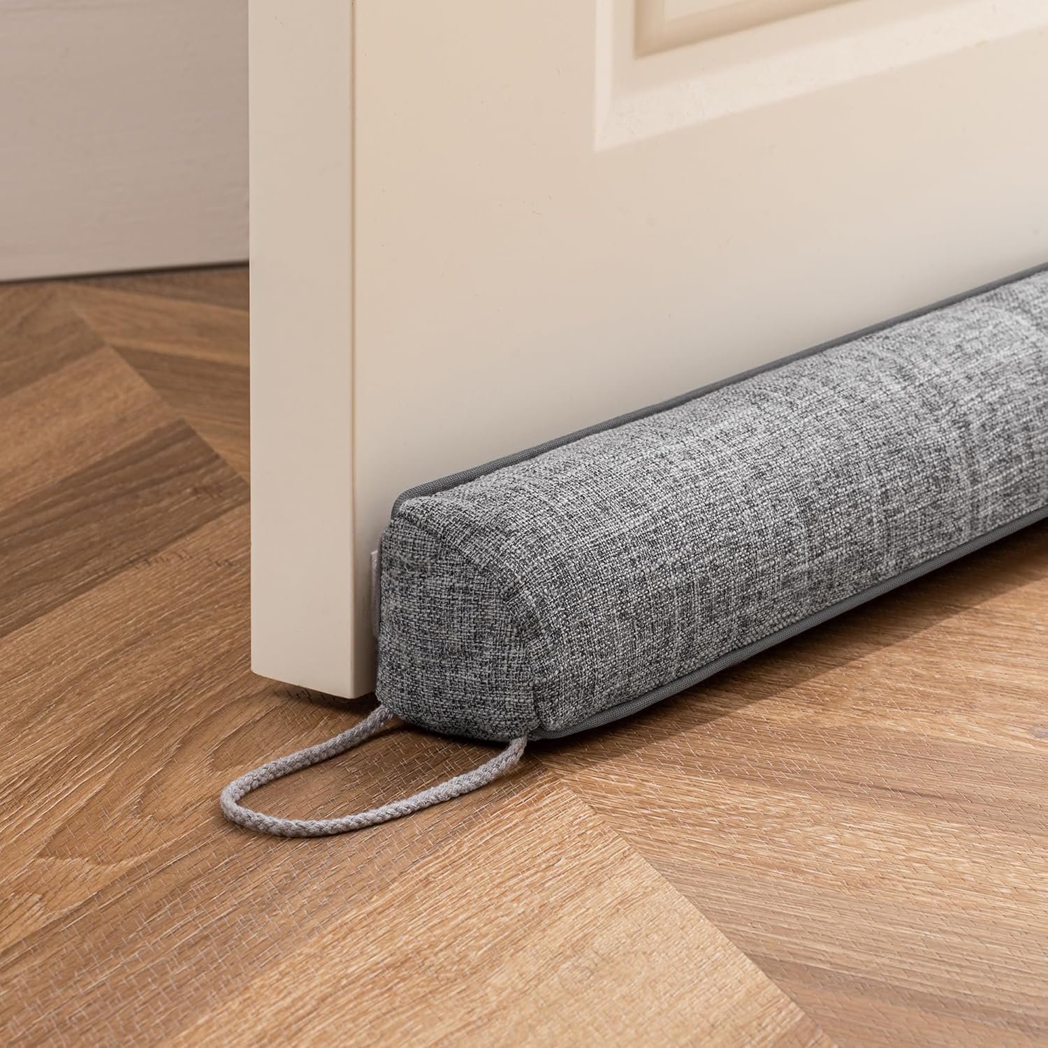 Image of Right Angle Door Seam Windproof Strip, Dark Gray Soundproof And Dustproof Door And Window Bottom Sealing Strip, Cut And Self-adhesive Design, Suitable For