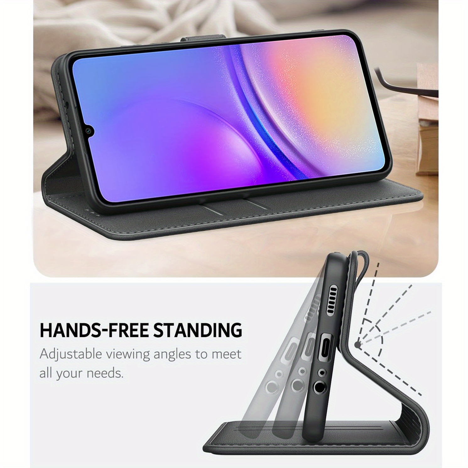 YKTO per Nokia 2.4 Custodia Flip Cover Funzione Stand e