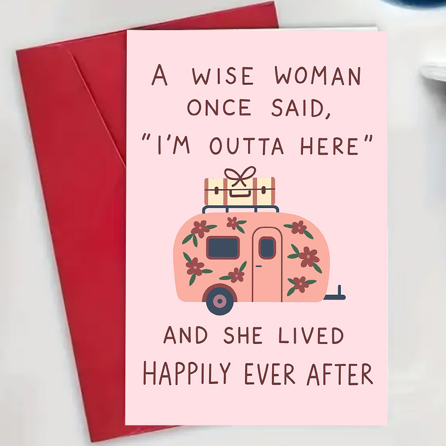 TEMU A Humorous And Uplifting Farewell Card Designed For Women, Ideal For Retirement, , Or Embarking On New . The Strength And Of Women As Begin With