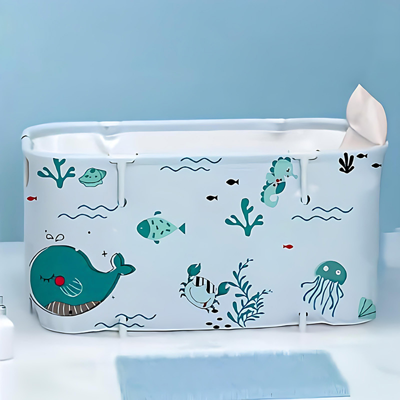TEMU Extra Large Foldable Portable Bathtub, Bath Tub, Shower Tub, Soaking Tub, Home Bathroom Spa Tub, Hot Tub, Compact Bathtub For Adults, Outdoor