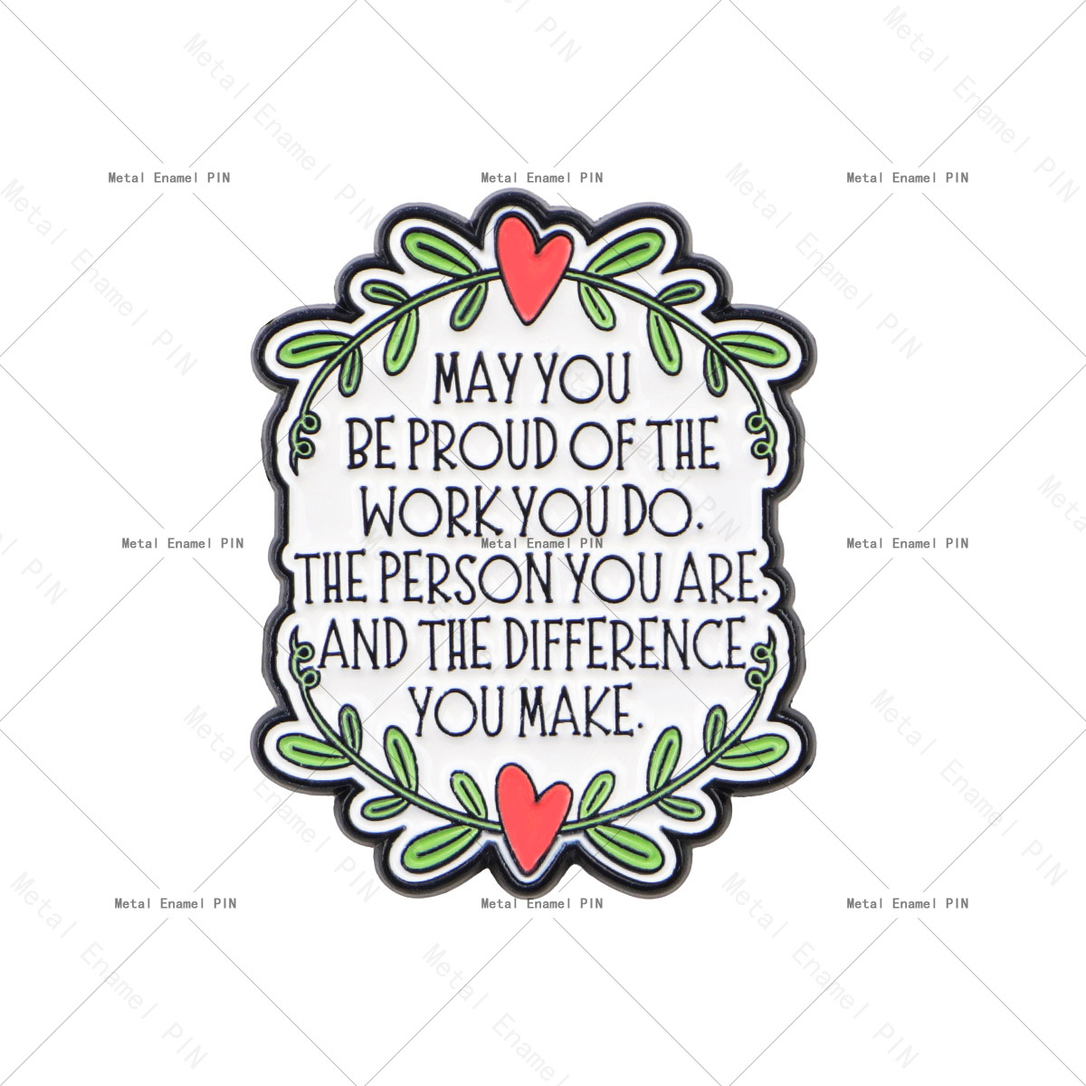 TEMU 1pc " Of The Work " Enamel Pin - Inspirational Quote Brooch For Coworkers &