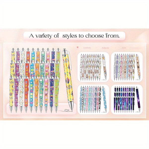 30pcs unicorn ballpoint pens - cute cartoon unicorn design, 1, 00mm fine point, smooth writing, retractable, 10  , black ink,   journaling, office supplies, and birthday gifts, unicorn gifts, journaling essentials,   design, durable plastic Product details 1