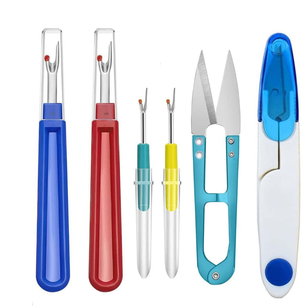 

1set Modern Random Color Scissors & Crochet Hook, Seam , Mini Scissors For Diy Sewing