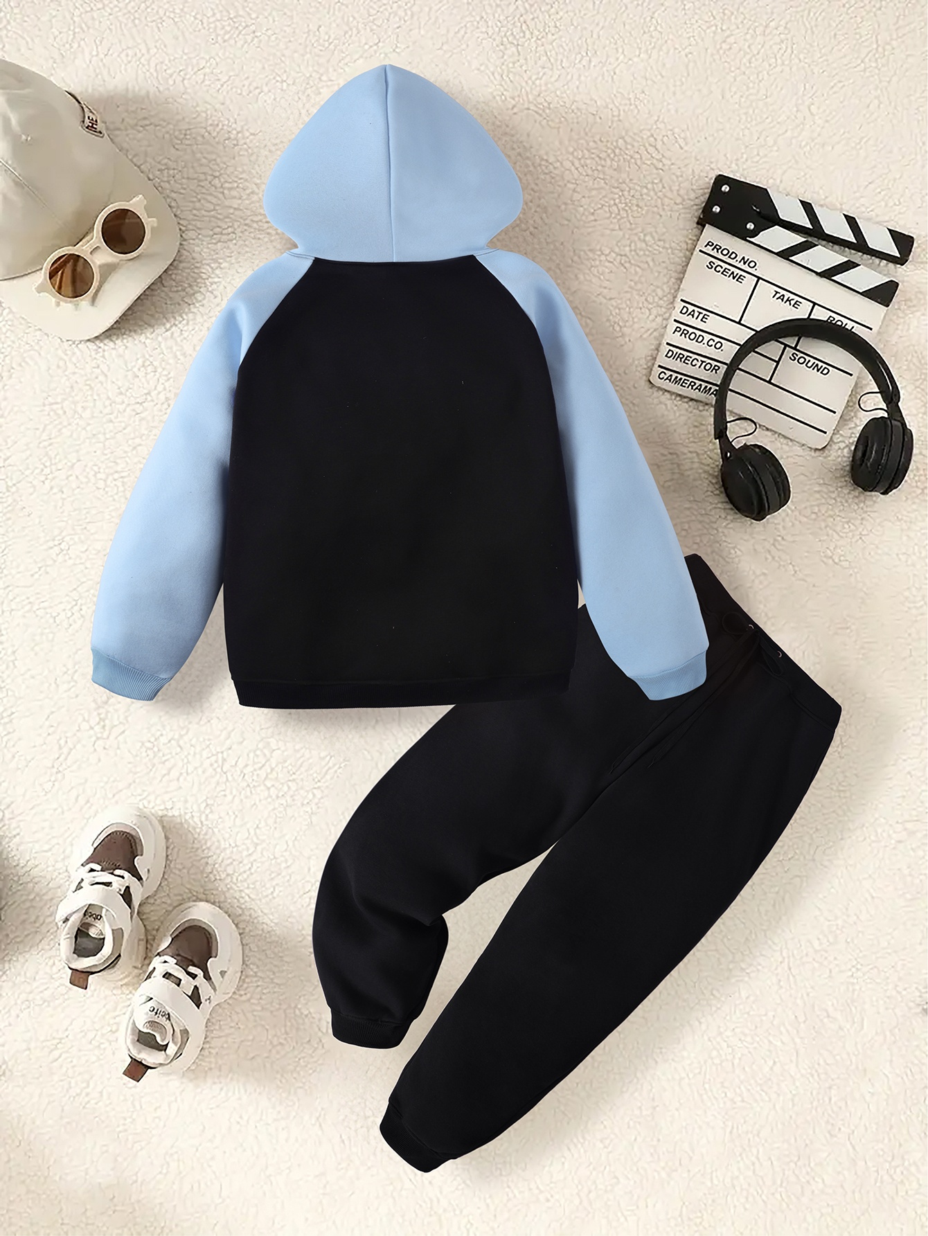 youth hockey graphic hooded sweatshirt pants set casual Temu