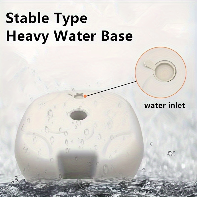 [Heavy Duty Umbrella Base] Outdoor Umbrella Base Outdoor Patio Essential Accessory Heavy Duty Water Fillable Stable Durable Anti Tilt Easy Set Up Universal Fit Weighted Parasol Stand for Daily Patio Poolside Backyard Balcony Garden Outdoor Gathering Use for Homeowners Cafe Ope