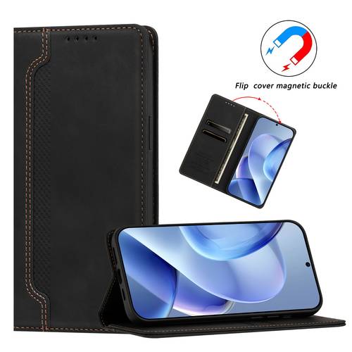 coque de téléphone - étui portefeuille en cuir pu, logo hardware avec double fente pour carte pt37, à avec support, anti-vol, protection antichoc pour hommes et femmes, compatible avec honor 200 lite 5g