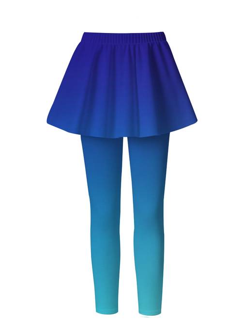 objektbild slumpmässigt tryck tryck fantasy vår och höst kläder blå gradient leggings kjol byxor gulliga gåva trendiga nödvändigheter sport utomhus casual, för utomhus, , halloween