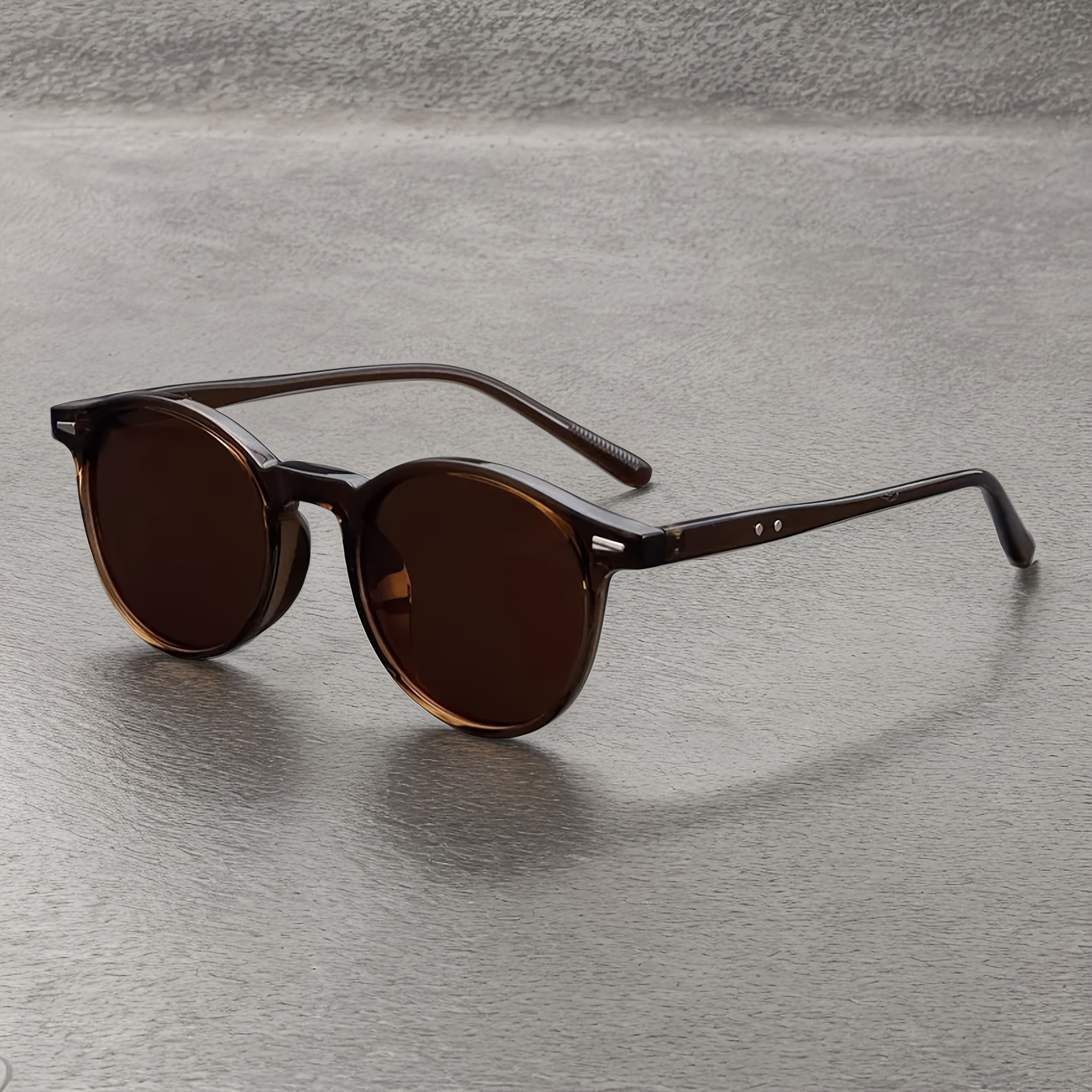 Retro Oval Fashion Glasses Featuring a Tortoiseshell Frame And Black Lenses - Stylish Round Glasses for Men And Women, Perfect Gifts for Thanksgiving And New Year, Eyewear Additions