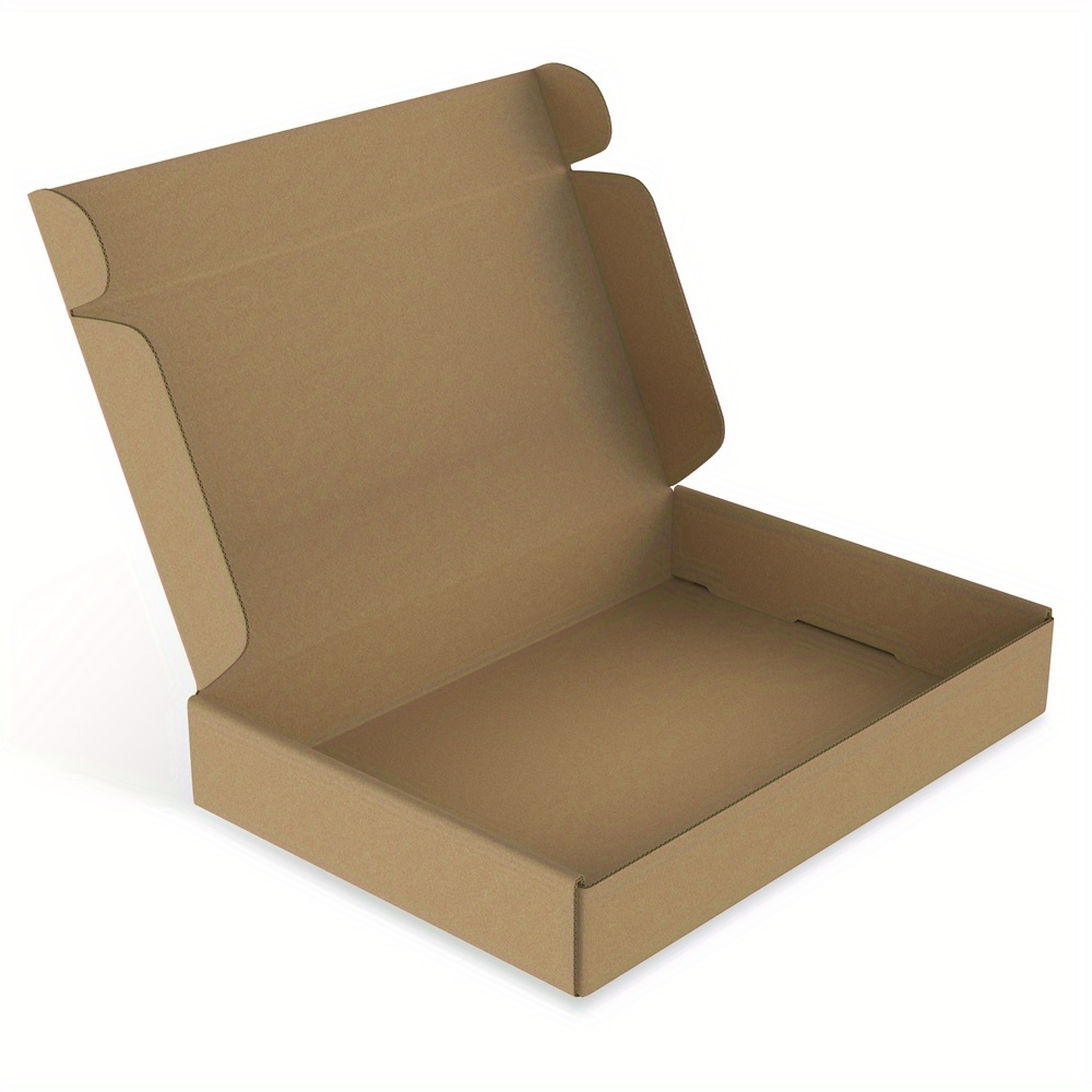 TEMU 20 Stück Verpackungsboxen, 15x10x4cm/20x15x5cm/32x22x5cm, faltbare Wellpappkartons für Warenversand, Geschenkbox, braune Maxi-Briefumschlagbox,