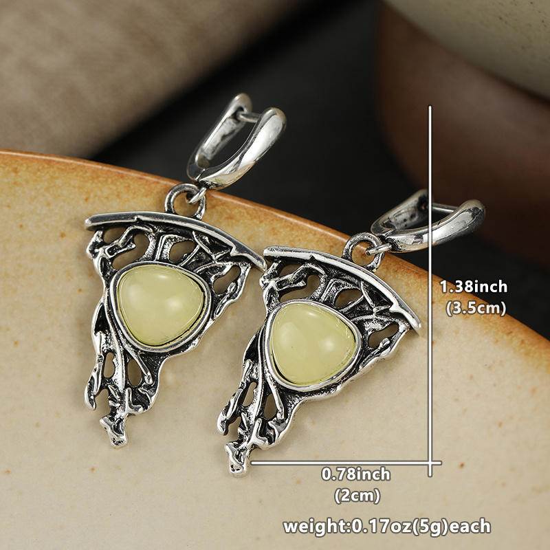 Vintage Hollow Tree Branch Pattern Earrings, Bohemian Style