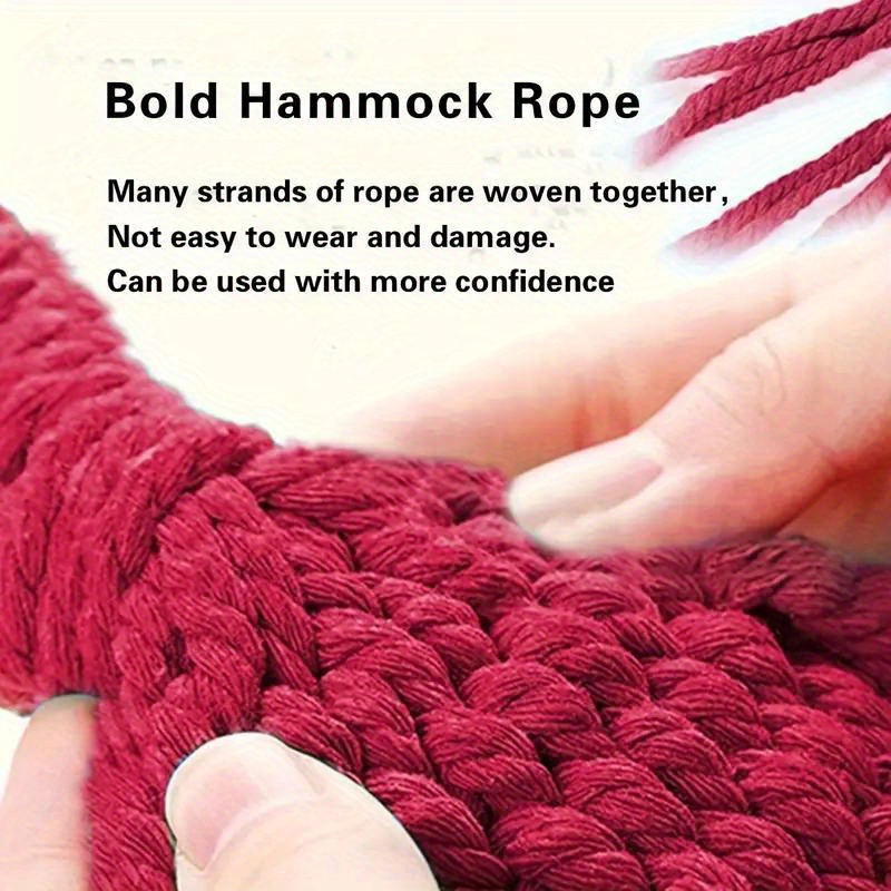 [1-Pack Heavy-Duty Hammock] 1-Pack Heavy-Duty 330lb Capacity Colorful Cloth Hammock | Durable Polyester, Tree-Friendly Straps, Portable Storage Bag, Anti-Flip, Weatherresistant, Reinforced Stitching | Outdoor, Camping, Indoor Relaxation, Camping Essential, Vibrant Design, Backyard Lounging, Stylish Lounging, Outdoor Enthusiasts