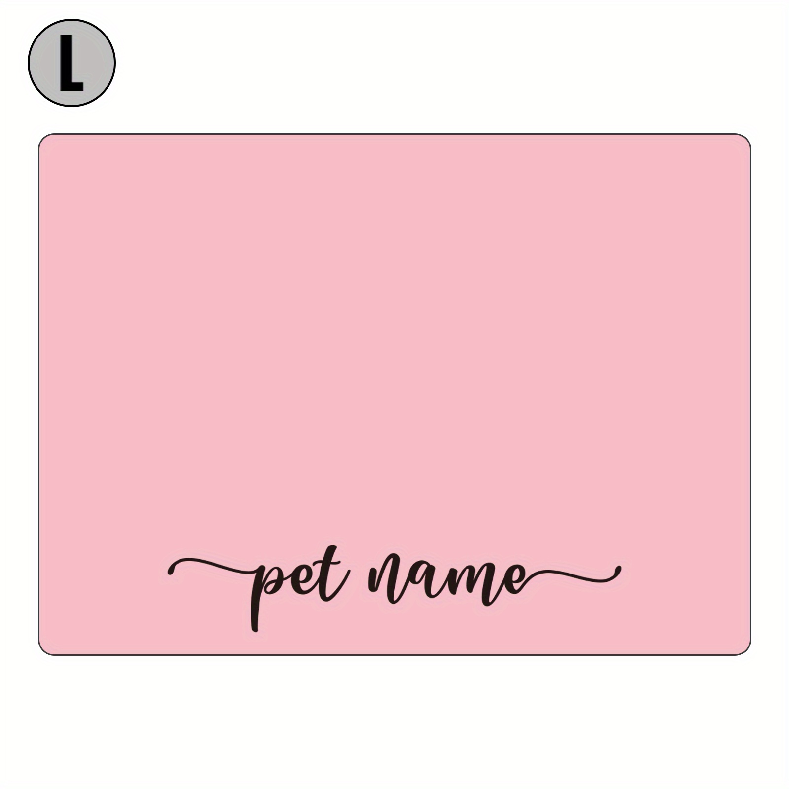TEMU 1pc, Personalized Feeding Mat, Pu Non-slip At , Pet Feeding Mat For Dogs, Custom Pet Dog Food Mats For Floors Waterproof