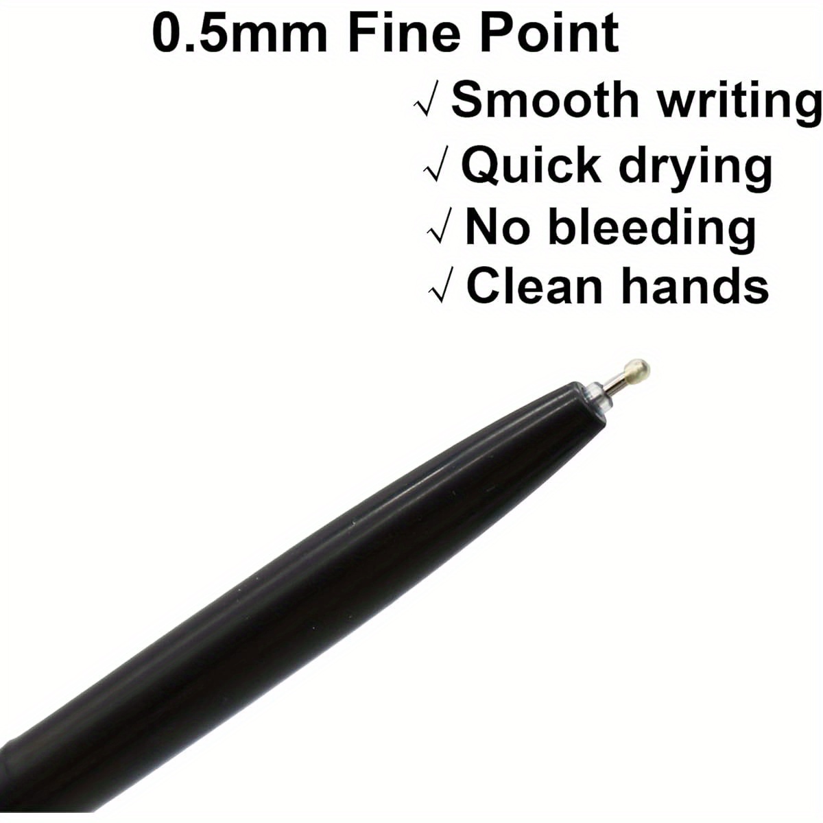 12pcs cute   tail clicker retractable pen novelty japanese little kitten rollerball pens black ink for cat lovers student shcool office supplies stationery party favors Product details 0
