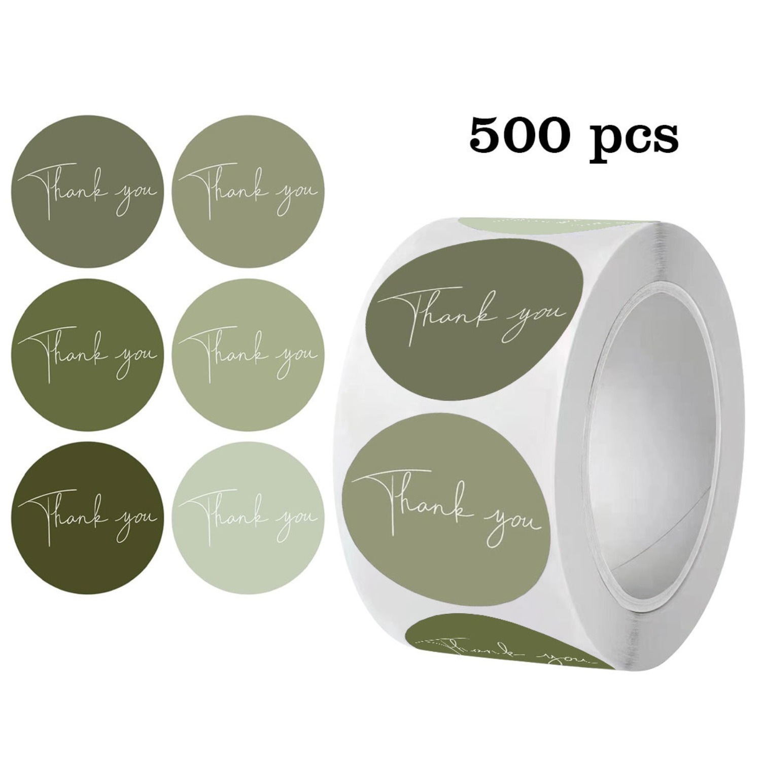 

500pcs Of 1-inch Round Stickers Expressing Gratitude, Ideal For Small , Sealing Envelopes, Gift Wrapping, Office Gift Packaging, And As A Sealable Paper Sticker For Office Supplies.