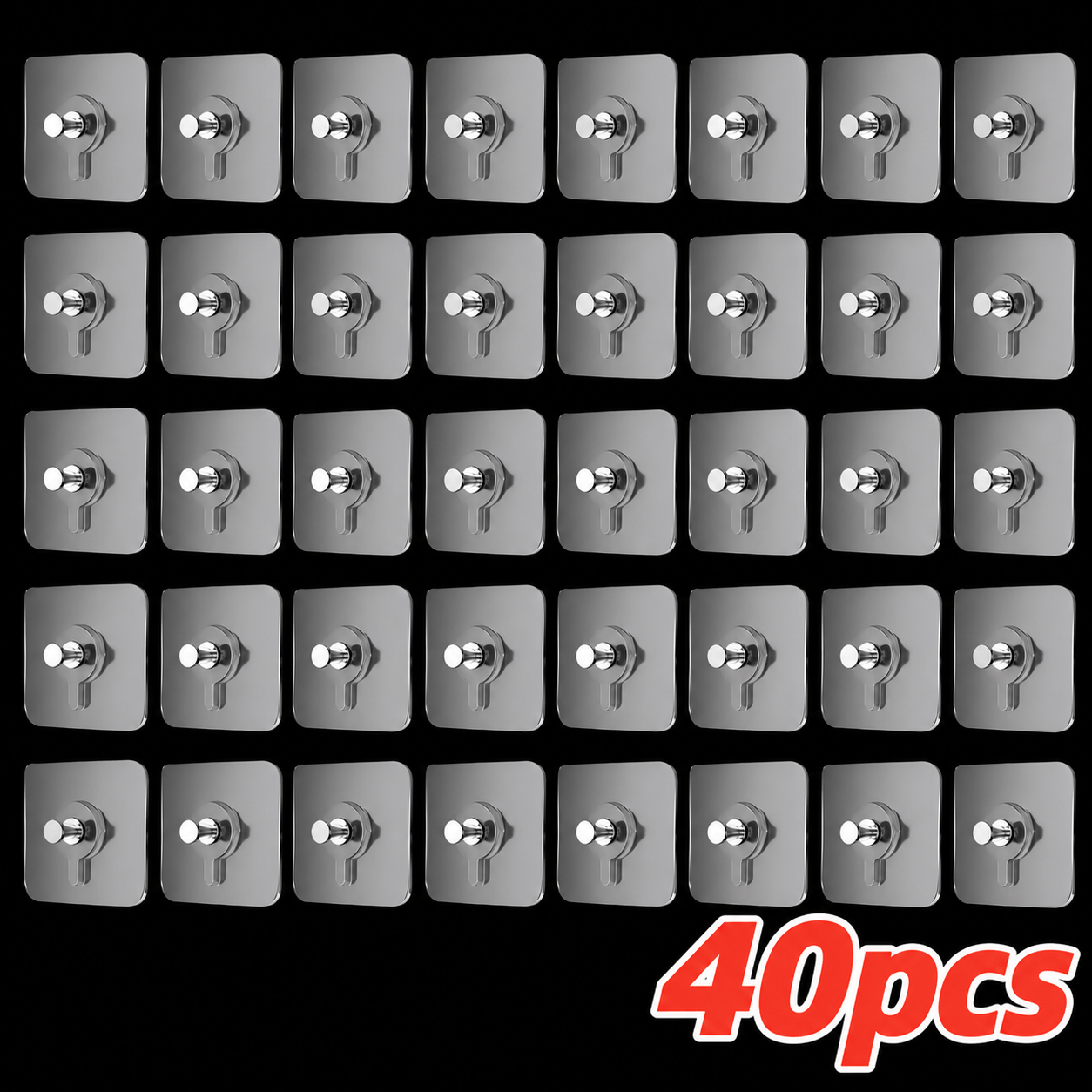 TEMU 40pcs- Auxiliary Hooks- Suitable For Kitchens, Bathrooms, Photo Frames, Posters And Clocks. Nail-free And Hole-free Self-adhesive Picture Hooks,