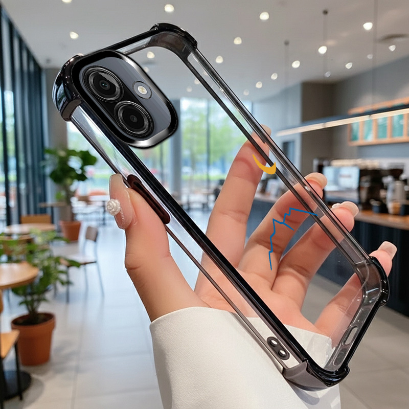 TEMU Phone Case: For A06 5g, A06 4g, A07, A06 Flexible Tpu Phone Case, Featuring A Transparent Shockproof Anti-drop Soft Cover With A Minimalist Line