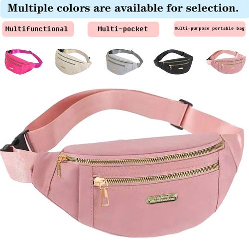 ladies crossbody bag casual backpack a fanny pack in colors durable and practical popular and an essential item to suitable for everyday wear and travel zipper random